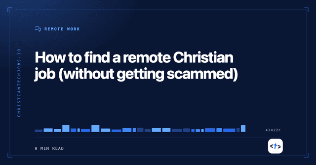 How to find a remote Christian job