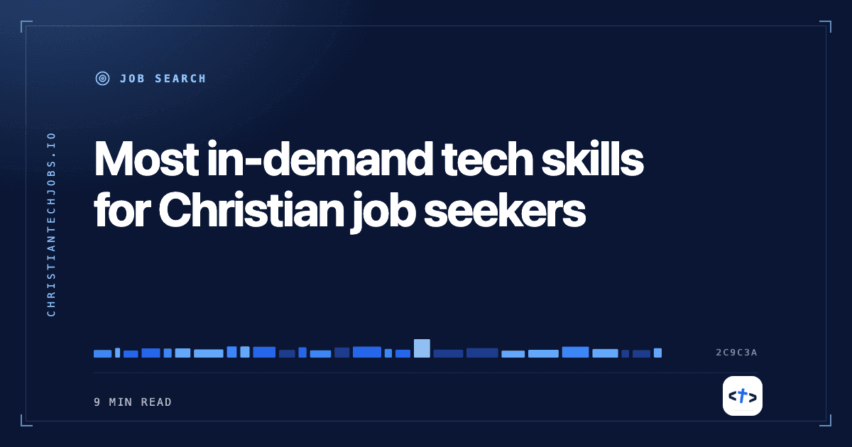 Most in-demand tech skills for Christian job seekers